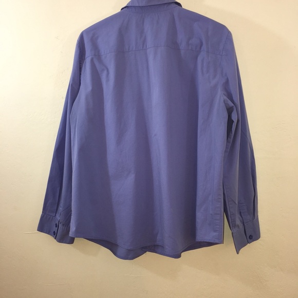 Chico's Women’s Blue Button down  Shirt Size 3 - Picture 6 of 6